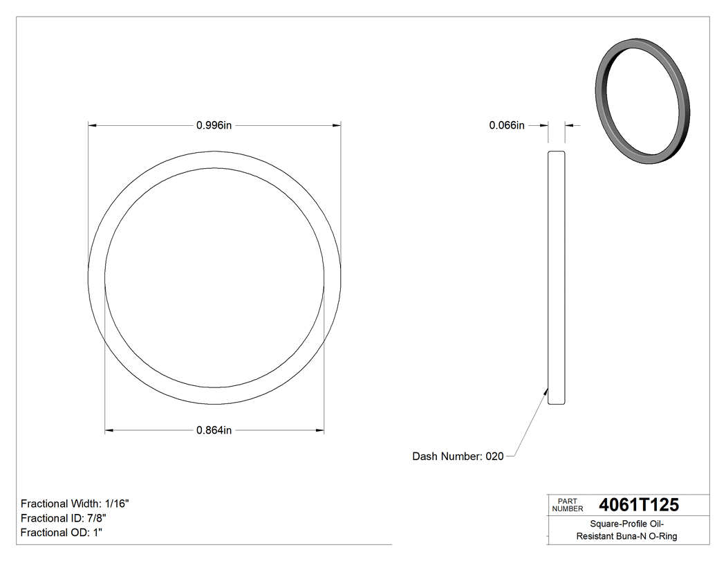 Technical drawing - 4061T125